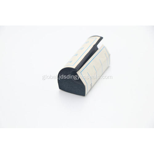 Customized Solid Core Sponge Rubber Strip Hook shape solid core sponge rubber seal packing Manufactory